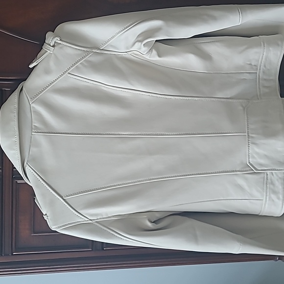 Michael Kors Leather Moto Jacket--Small - Picture 4 of 5